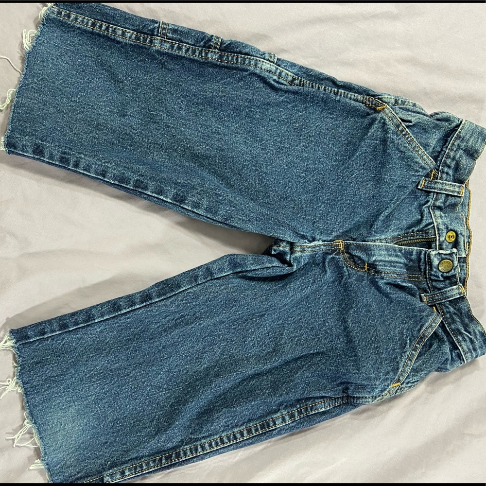 Gold Legendary cut off jeans🦚